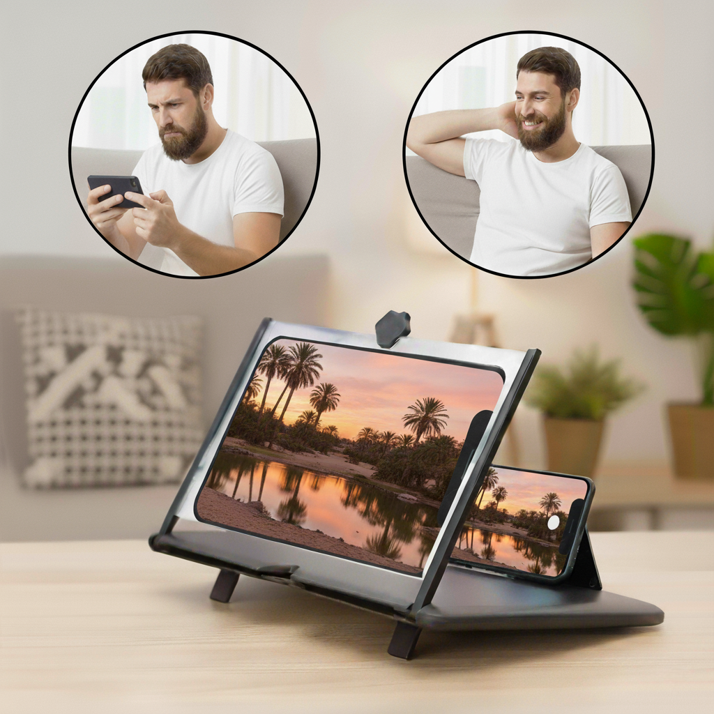 حوِّل موبايلك إلى شاشة ضخمة… وشوف التفاصيل بعيون مرتاحة!