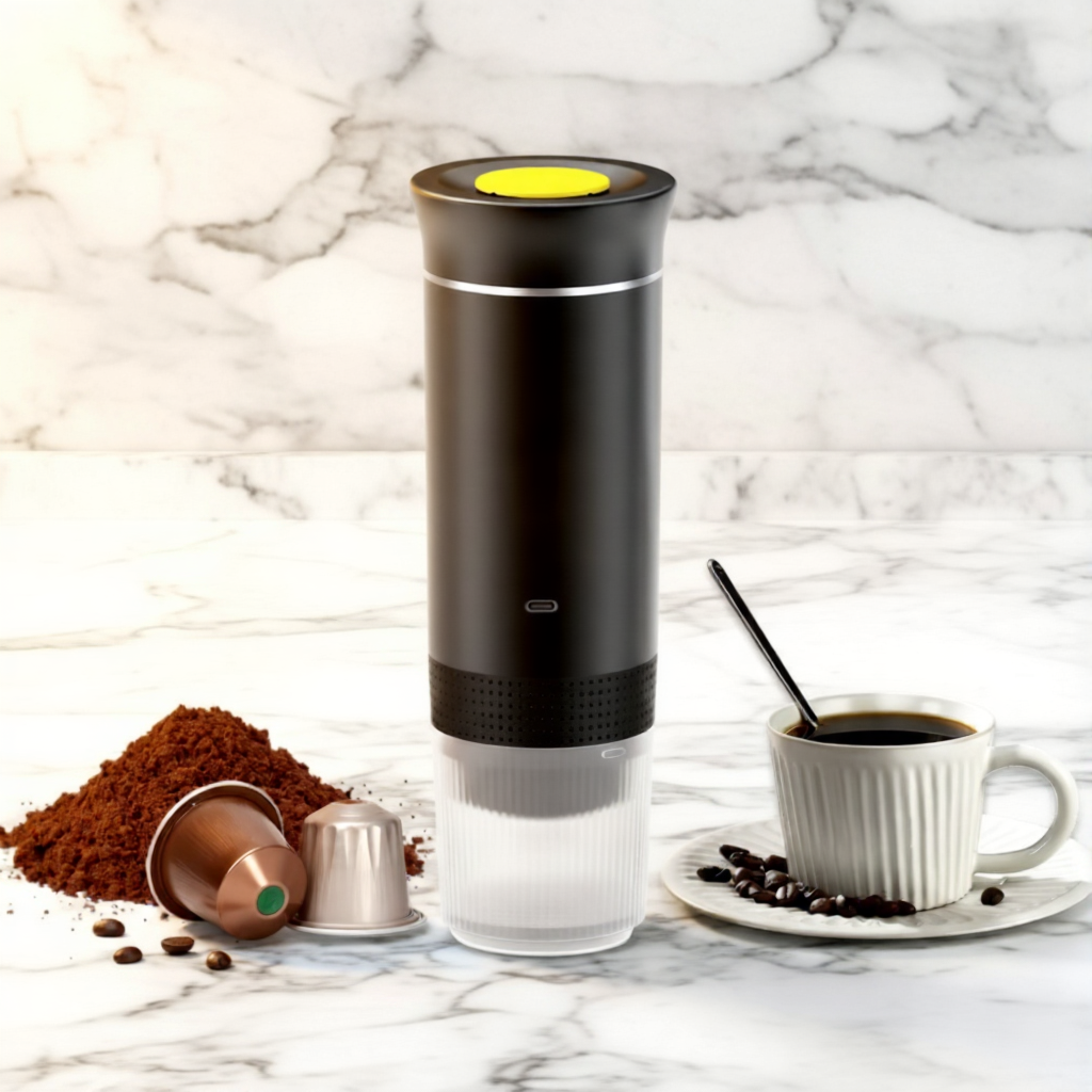 صانع القهوة المحمول – قهوتك الفاخرة بأي وقت وأي مكان!